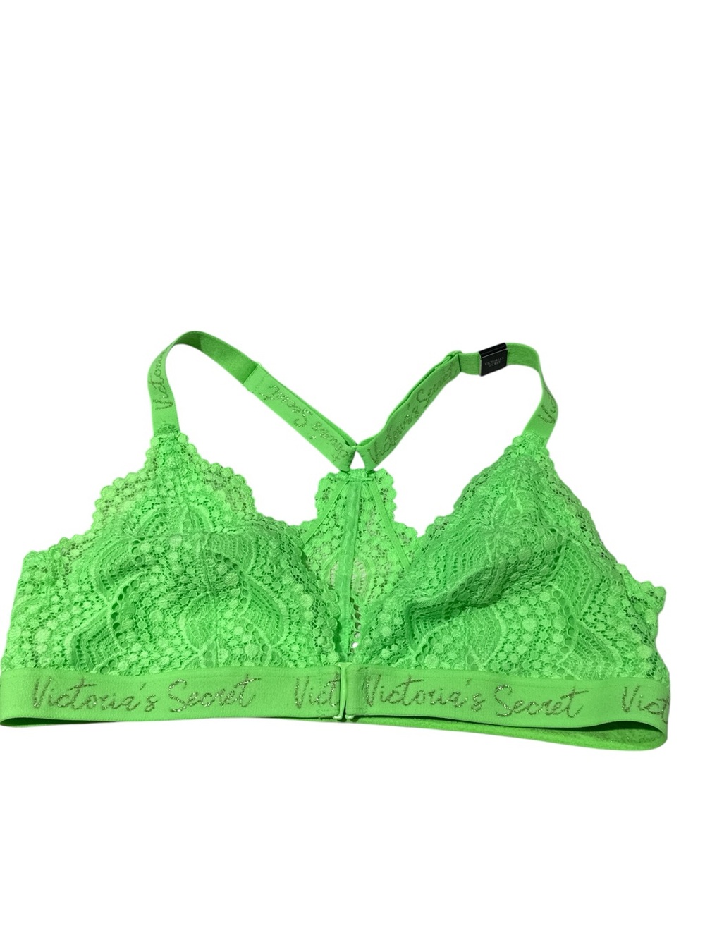 Victoria's Secret Neon Green Lace Bra